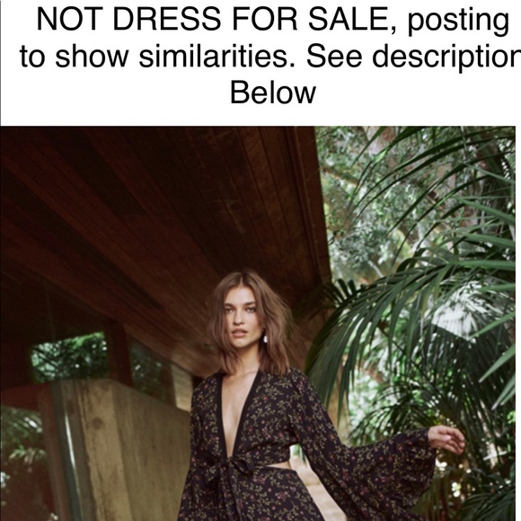 Olivaceous henna floral maxi dress - Picture 6 of 6